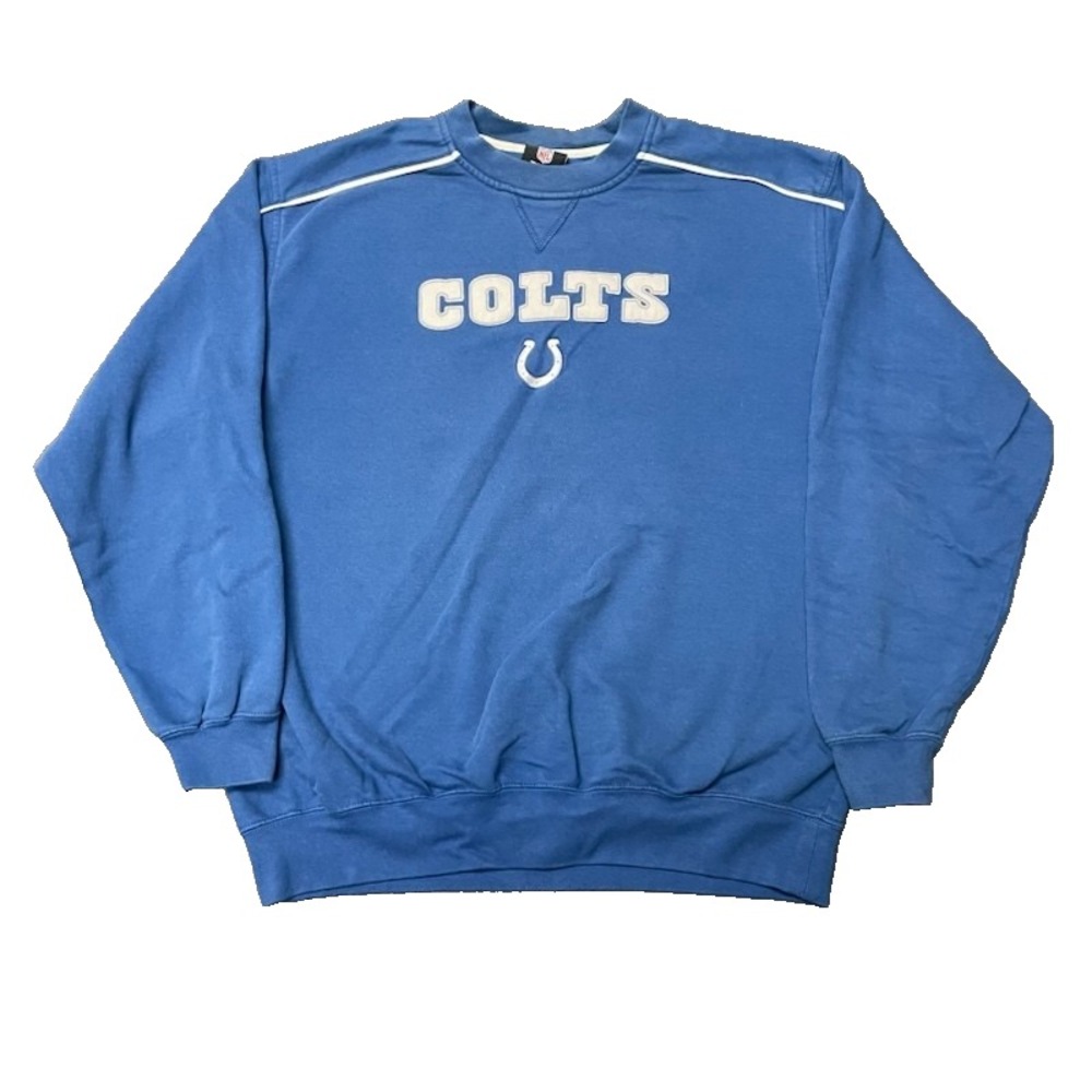 Vintage Indianapolis Colts Sweatshirt Mens XL Blue 1990s NFL Team Apparel